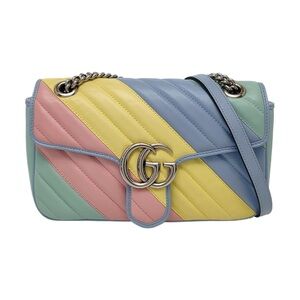 ♥️ Gucci GG Marmont Multicolor Quilted Shoulder Crossbody Bag ♥️